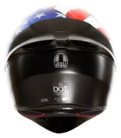 AGV K1 S US Flag Helmet -The Motorcyc agvk1 sus flag helmet matte black red white blue 4
