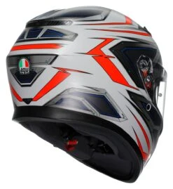 AGV K3 Space Helmet -The Motorcyc agvk3 space helmet white red 2