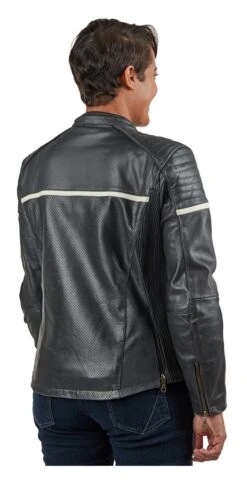 BILT Alder 2 Women's Leather Jacket -The Motorcyc bilt alder2 womens leather jacket black cream 7