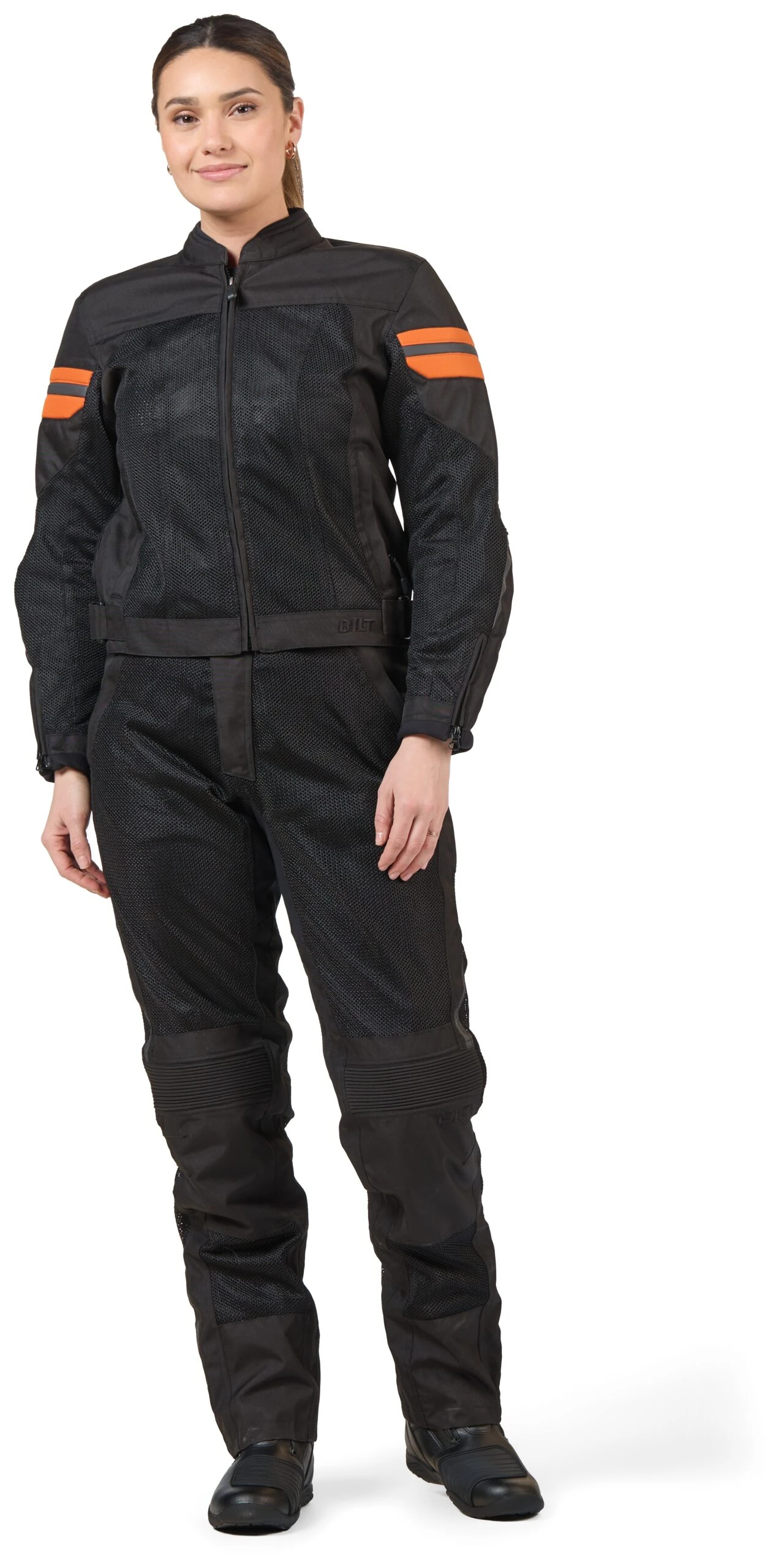 BILT Blaze 3 Mesh Women's Jacket Black/Orange / LG [Open Box] - Image 2