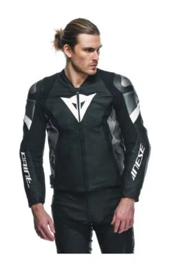 Dainese Avro 5 Leather Jacket -The Motorcyc dainese avro5 leather jacket black anthracite 4