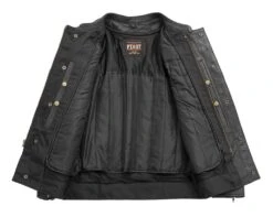 First Manufacturing Raider Jacket -The Motorcyc first manufacturing raider jacket black 3
