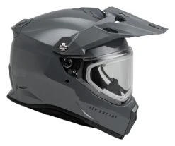 Fly Racing Trekker Cold Weather Helmet W/ Electric Shield -The Motorcyc fly racing dirt trekker cw solid helmet electric shield grey 1