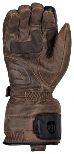 Highway 21 7V Radiant Heated Gloves -The Motorcyc highway21 radiant gloves brown 1
