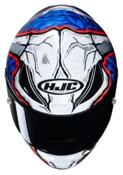 Front Page -The Motorcyc hjcrpha1 n garrett gerloff le helmet red white blue 1
