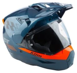 Klim X1 Alpha Concept Helmet -The Motorcyc klim x1 alpha concept helmet gloss petrol strike orange 3