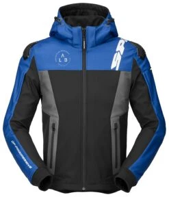 Spidi Warrior Hoody -The Motorcyc spidi warrior hoody blue black grey