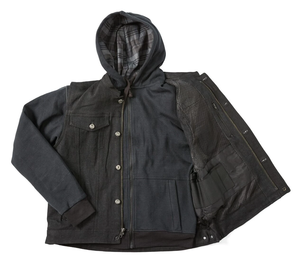 Street & Steel Lane Splitter 2 Jacket Black/Black / MD [Incomplete] - Image 4
